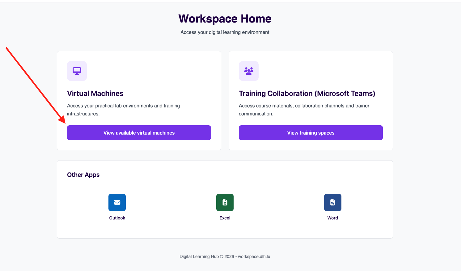 Step 1 — access Virtual Machines