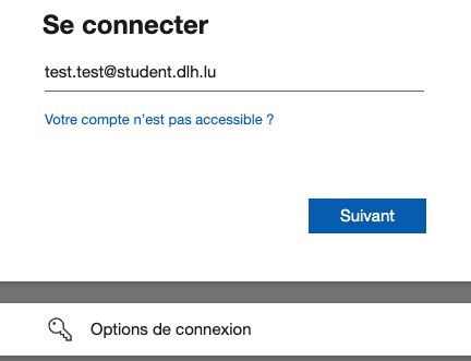 Step 2 — Microsoft sign in, click Next