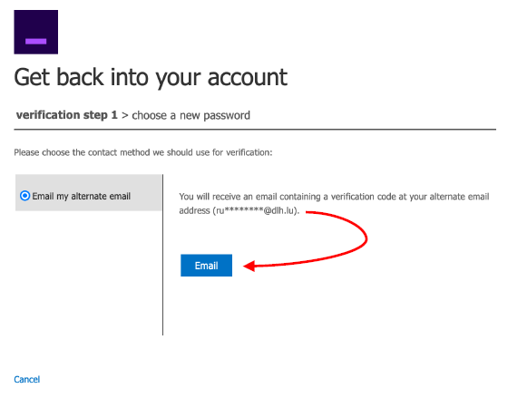 Step 4 — send code by email